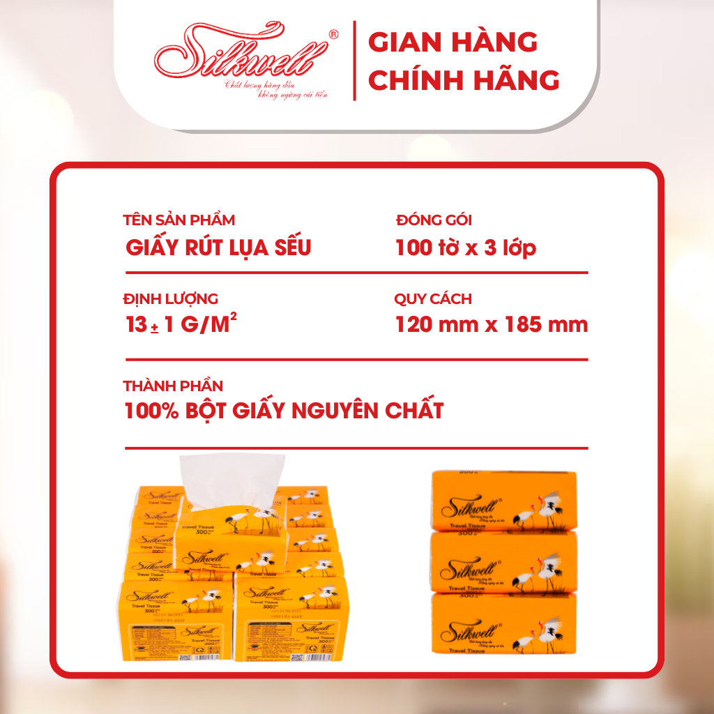 Ảnh Giấy ăn gấu trúc Silkwell Thùng 30 gói 3 lớp Siêu mịn siêu dai hàng Việt Nam cao cấp 1