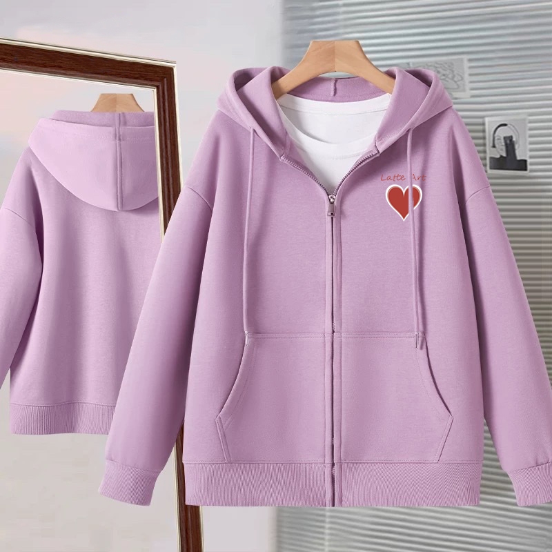 Áo hoodie zip cho bé gái size đại BEESHOP áo khoác nỉ cho bé D25021
