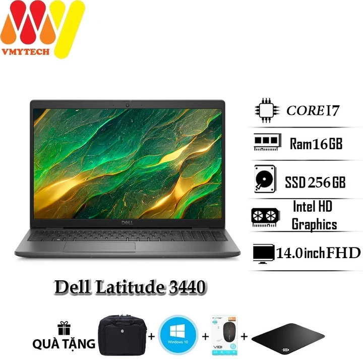 Dell Latitude 3440, Dell E3440 Core i7-1355U, Ram 16GB, SSD 256GB, 14inch Full HD, laptop văn phòng