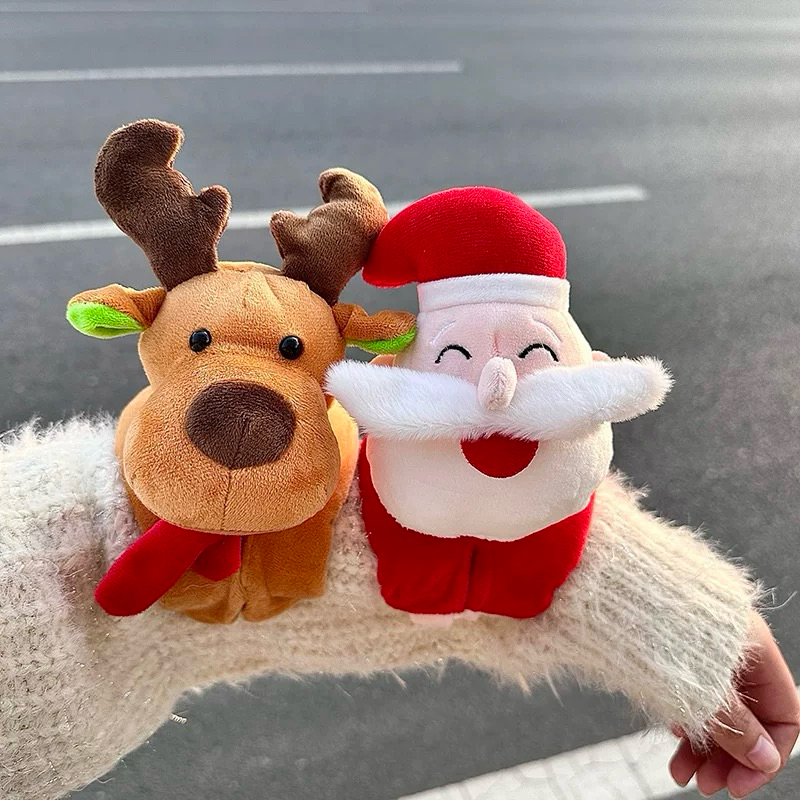 Vòng tay gấu bông ông già noel chú tuần lộc người tuyết, quà tặng giáng sinh cho bé dễ thương