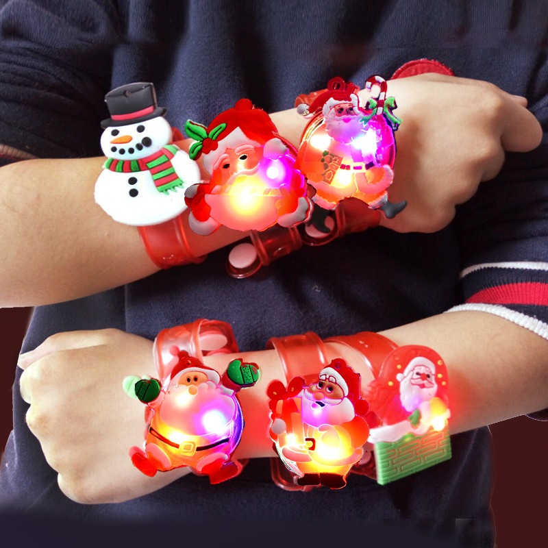 Vòng tay gấu bông ông già noel chú tuần lộc người tuyết, quà tặng giáng sinh cho bé dễ thương
