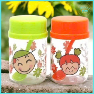 Bộ 2 hủ thủy tinh đựng gia vị kích thước lớn 400ml tặng kèm muỗng cao cấp 9034