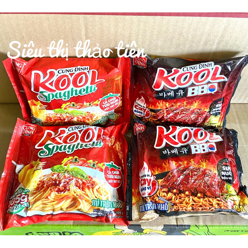 Combo 5gói -10 gói Mì Trộn Cung Đình Kool Spaghetti/vị sườn nướng ...