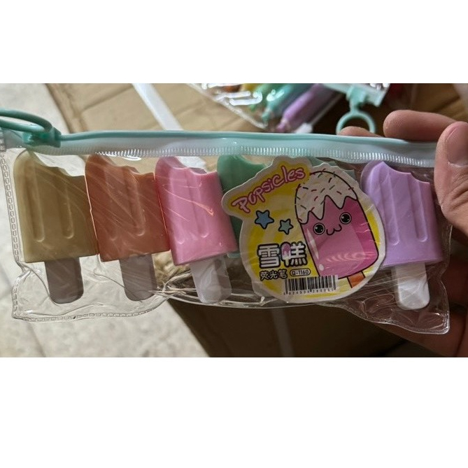 SET BÚT DẠ QUANG NGỌT NGÀO MẪU NGẪU NHIÊN (Đồ dùng dạy học Miki)