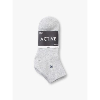 Combo 5 đôi tất vớ nam cổ ngắn cotton ONOFF basic mềm mại mỏng nhẹ thoáng khí - 18AE23A004