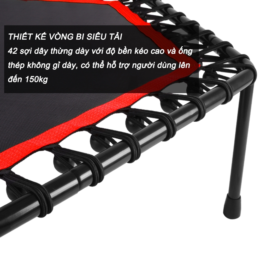 Ảnh OneTwoFit Trampoline Tấm bạt lò xo Có tay cầm Thiết bị thể thao thể dục 136cm điều chỉnh chiều cao 4