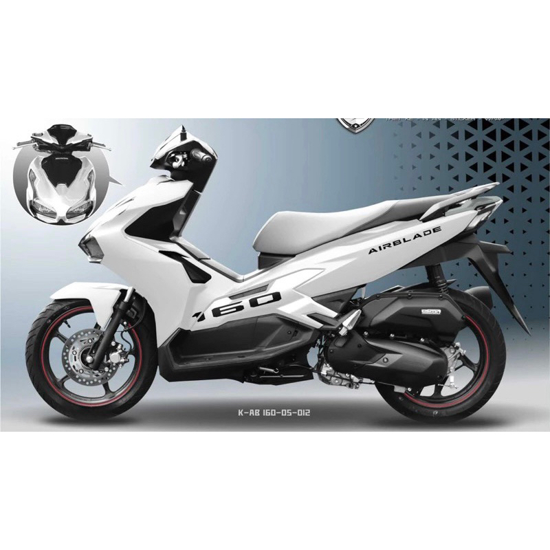 Tem số 125 và 160 Airblade 2020-2024 mẫu zin( 2 bên ốp hông)