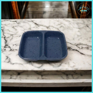 COMBO 5 Khay Nước Chấm 2 Ngăn (9 x 7cm) Nhựa Melamine nhiều màu - HùngHome