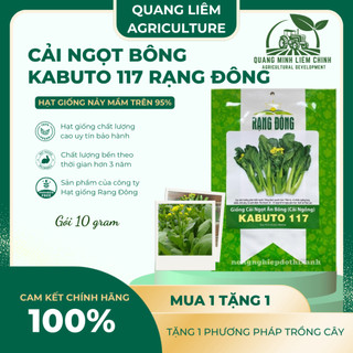 Hạt giống Cải Ngọt Ăn Bông (Cải Ngồng) Kabuto 117 (10gram~2500 hạt) dễ chăm sóc