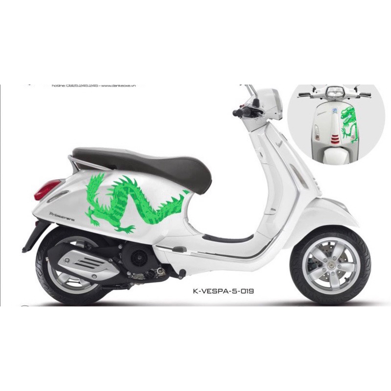 Tem vespa dragon rồng