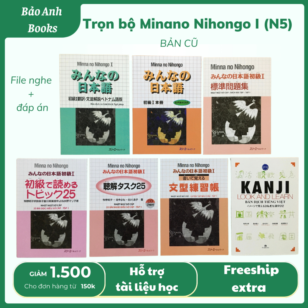 Combo Sách Minna no Nihongo I và Kanji Look and Learn - Giáo Trình ...