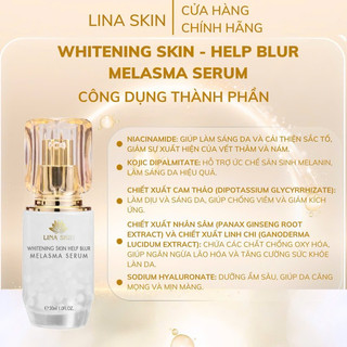 COMBO MỜ NÁM DƯỠNG TRẮNG DA LINA SKIN BAO GỒM KEM FACE 30g + SERUM 30ml