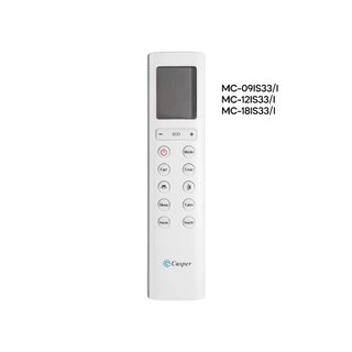 Điều khiển/ Remote Máy lạnh/ Điều hòa Casper - Dùng cho MC-09IS33/ MC-12IS33/ MC-18IS33 - Bảo hành 1 năm