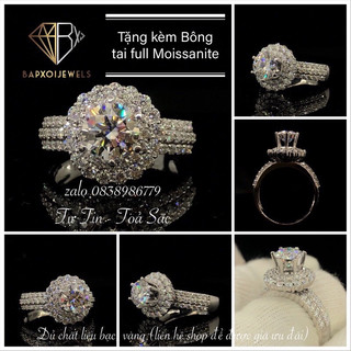 925 Silver Ring by Bapxoistore-Moissanite
