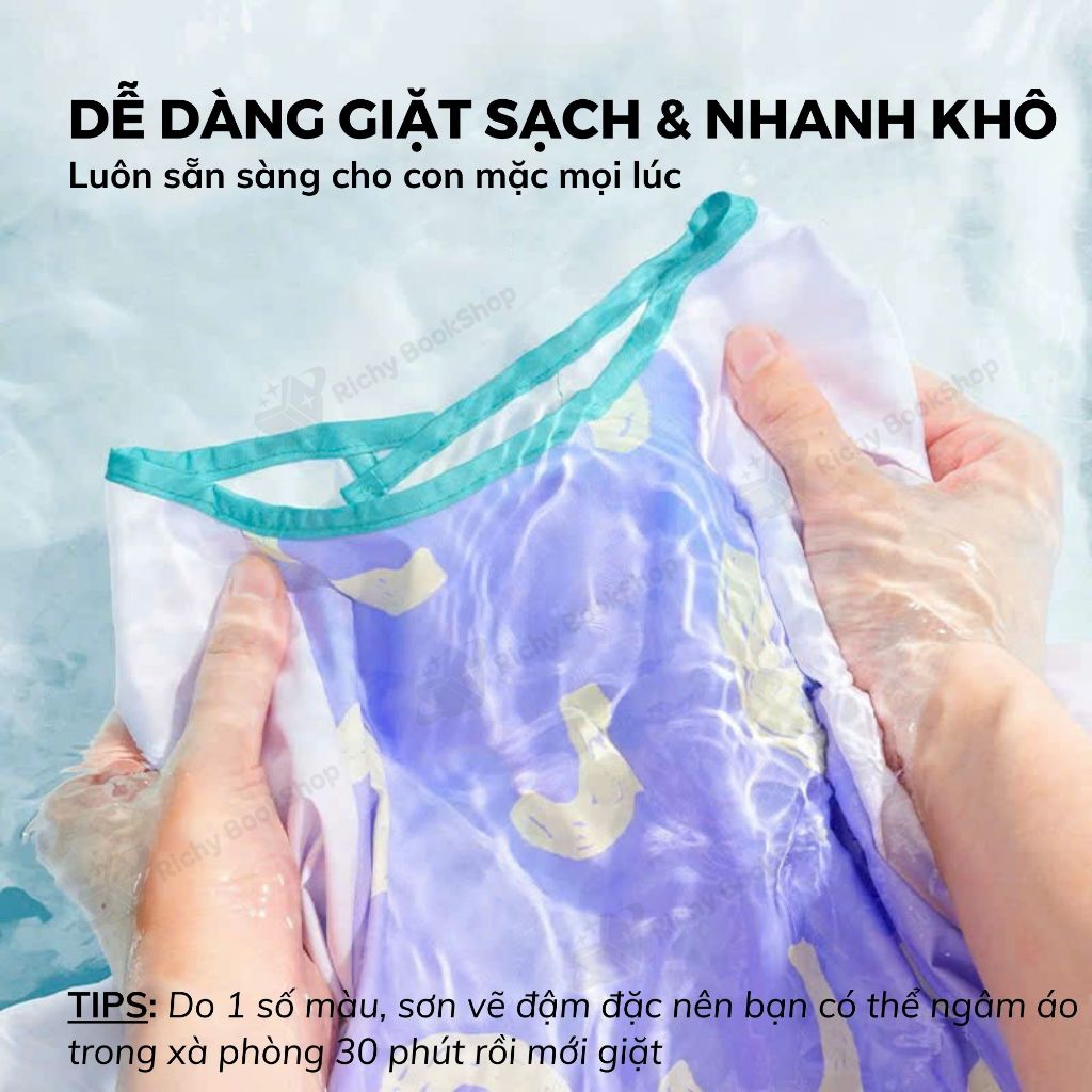 Áo Khoác Chống Nước Đa Năng Cho Bé Vẽ Tranh - Mideer Waterproof Art Smooks