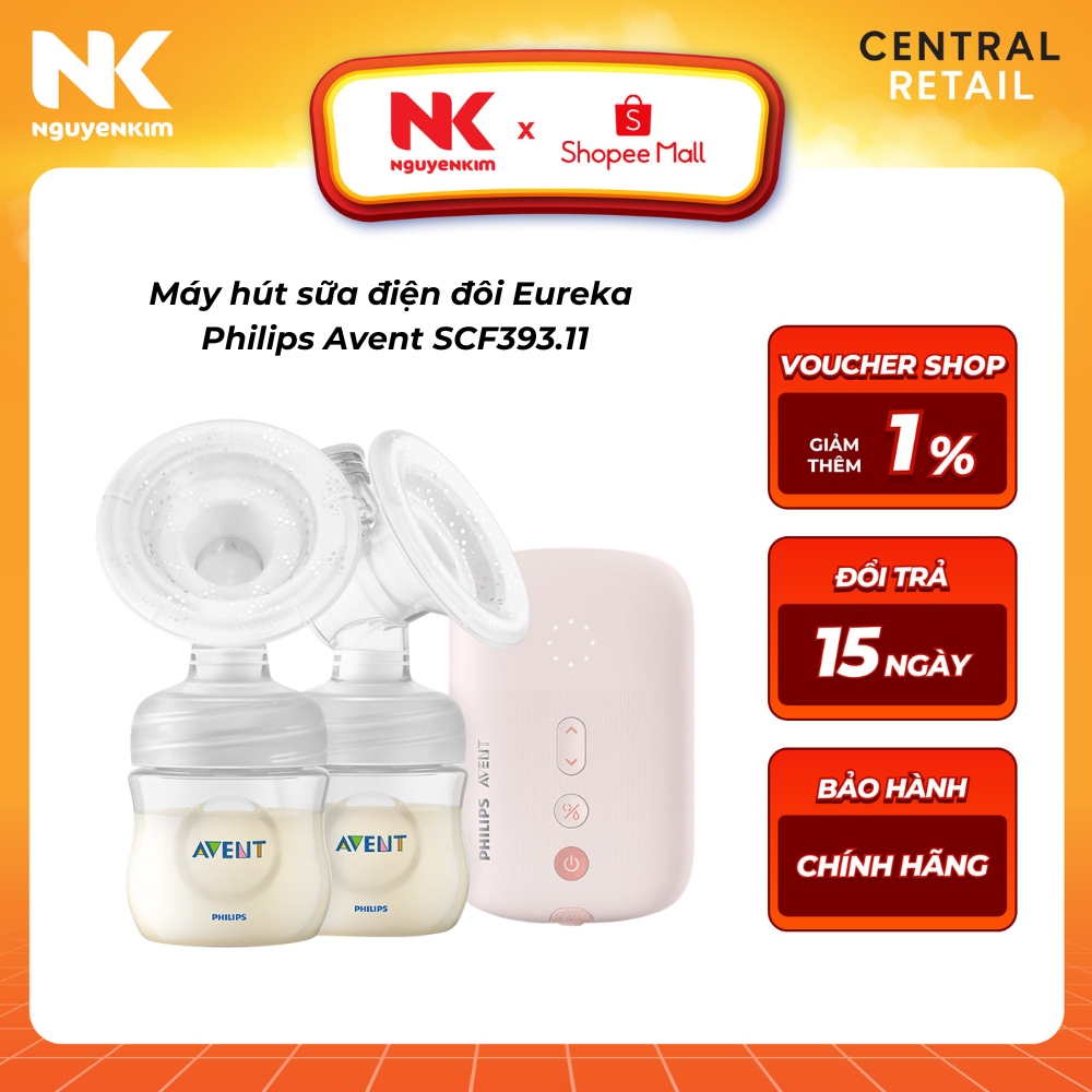 [NK Sản Phẩm Mới] Máy hút sữa điện đôi Eureka Philips Avent SCF393.11 ...