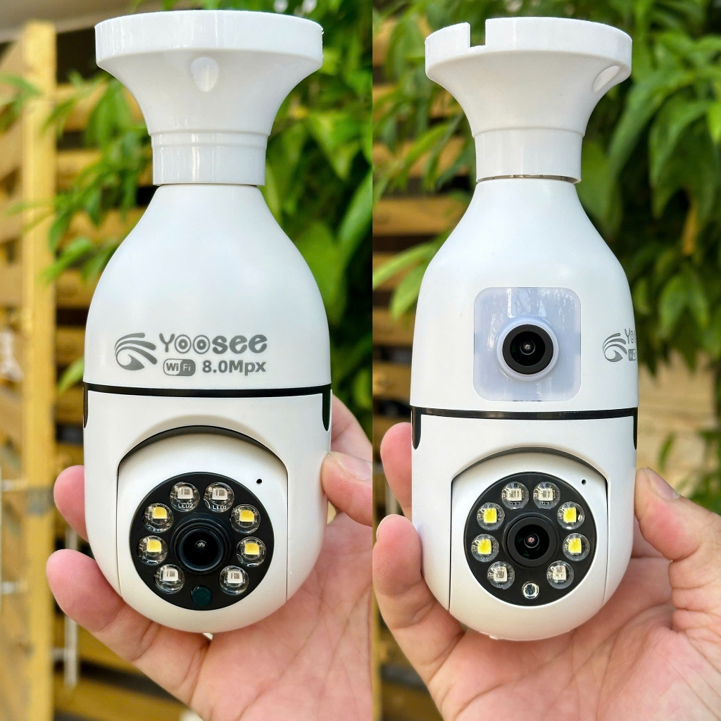 Camera YOOSEE HK212 8Mpx/10 Mpx 1 Mắt/2 Mắt Xoay 360 Độ Hình Dạng Bóng ...