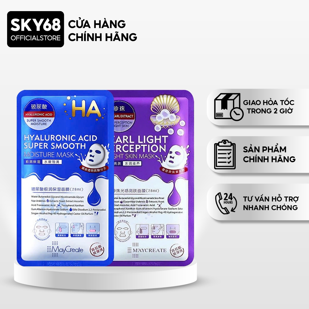 Mặt Nạ Hỗ Trợ Cấp Ẩm Và Dưỡng Trắng Da MayCreate Mask 28ml | Shopee ...