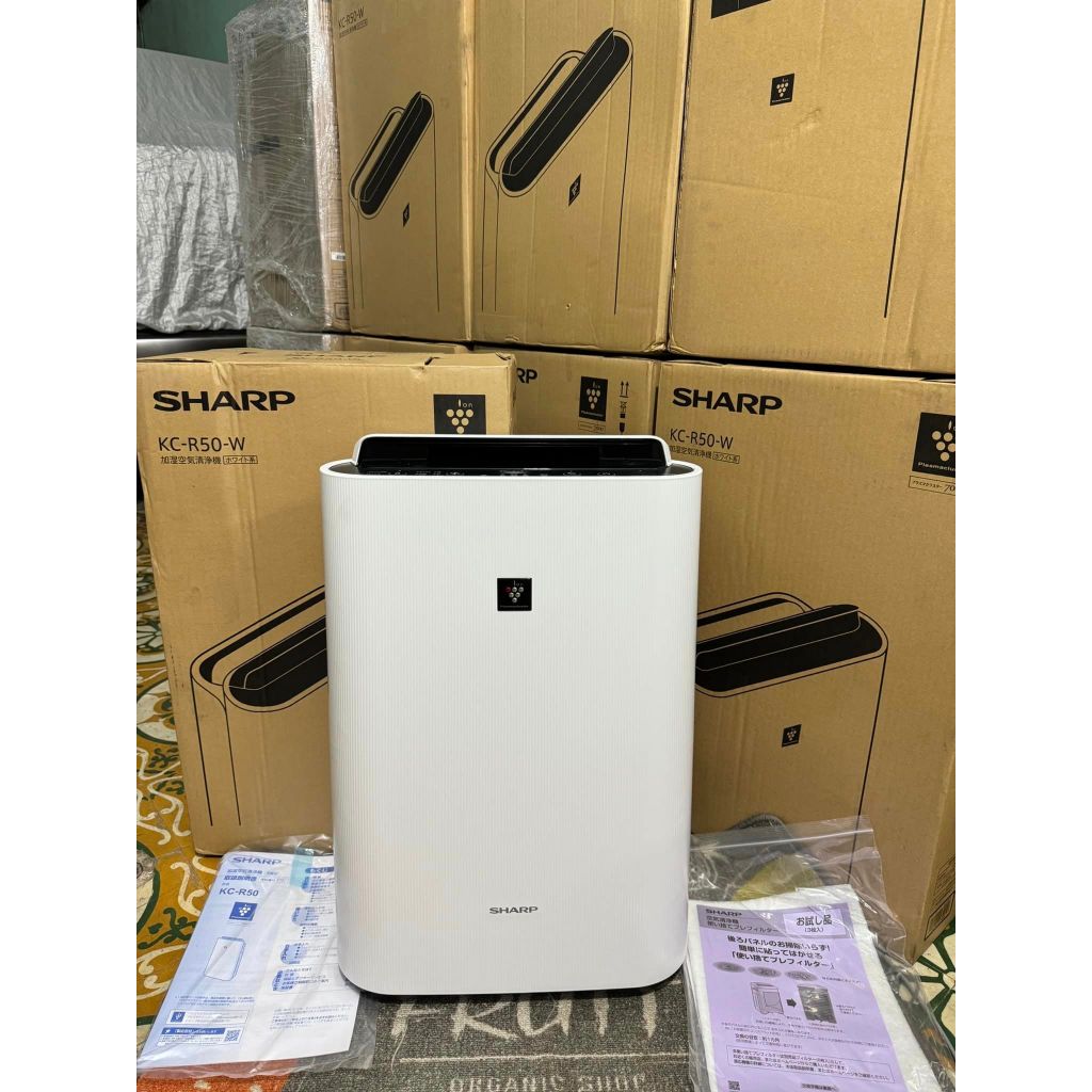 MÁY LỌC KHÔNG KHÍ SHARP KC -R50-W NỘI ĐỊA NHẬT MỚI 100% | Shopee Việt Nam