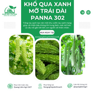 Hạt giống Khổ Qua Xanh Mỡ Trái Dài Panna 302 (5 hạt) dễ chăm sóc, cây khỏe