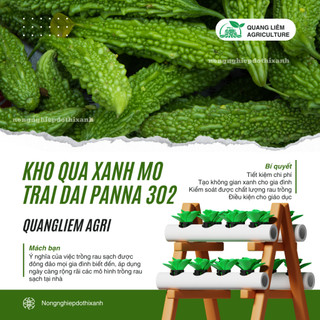 Hạt giống Khổ Qua Xanh Mỡ Trái Dài Panna 302 (5 hạt) dễ chăm sóc, cây khỏe
