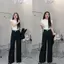 YURI JEANS - (VẢI QC-CAO CẤP) Quần Jean Nữ Ống RỘNG Màu Xanh Đen (ỐNG 27CM) Women Pants Mã48