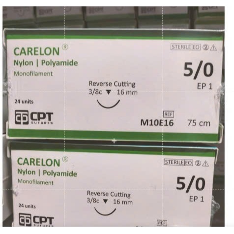Bán lẻ Chỉ nylon 5/0, nylon 5.0  kim tam giác. Mã M10E16