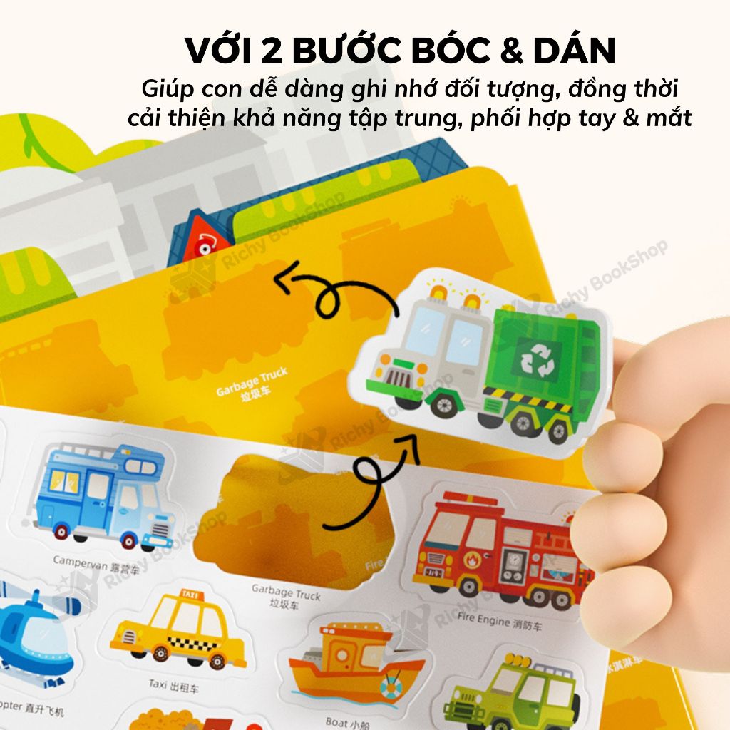 Stickers dẻo dùng nhiều lần Mideer Reusable Jelly Sticker Set dán được trên nhiều bề mặt