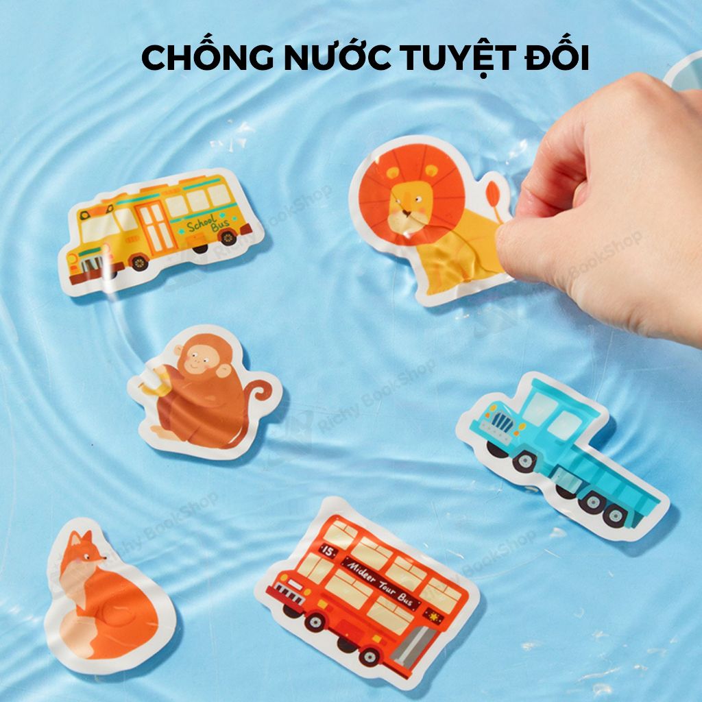 Stickers dẻo dùng nhiều lần Mideer Reusable Jelly Sticker Set dán được trên nhiều bề mặt