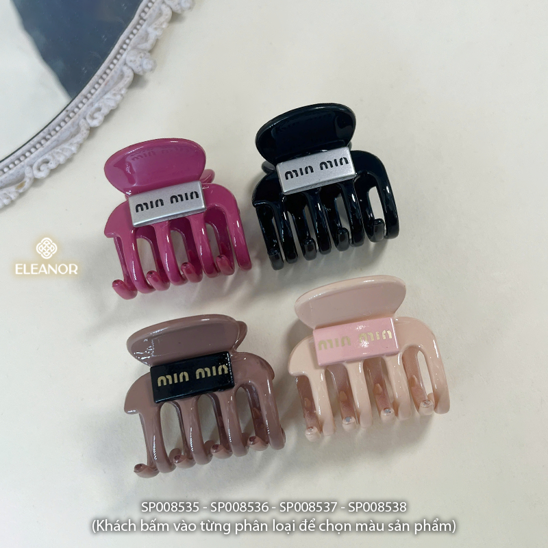 Kẹp tóc nữ Eleanor Accessories đa dạng màu sắc phụ kiện tóc kẹp tóc càng cua 8535