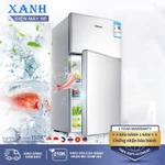 Tủ lạnh mini, tủ lạnh 2 cánh làm ngăn đá và ngăn làm mát tách biệt, để đồ ăn, đồ trang điểm tiện lợi Bảo hành 12 tháng — ảnh 1