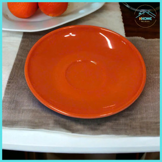 [Kho sỉ] Chén - Dĩa - Vá nhựa melamine (mica) màu cam - Hùng home