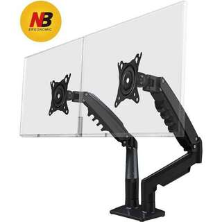 Gía Treo Máy Tính NB-F160 Cho 2 Màn Hình 17''-30''inch, Hàng Chính Hãng NEW 2025