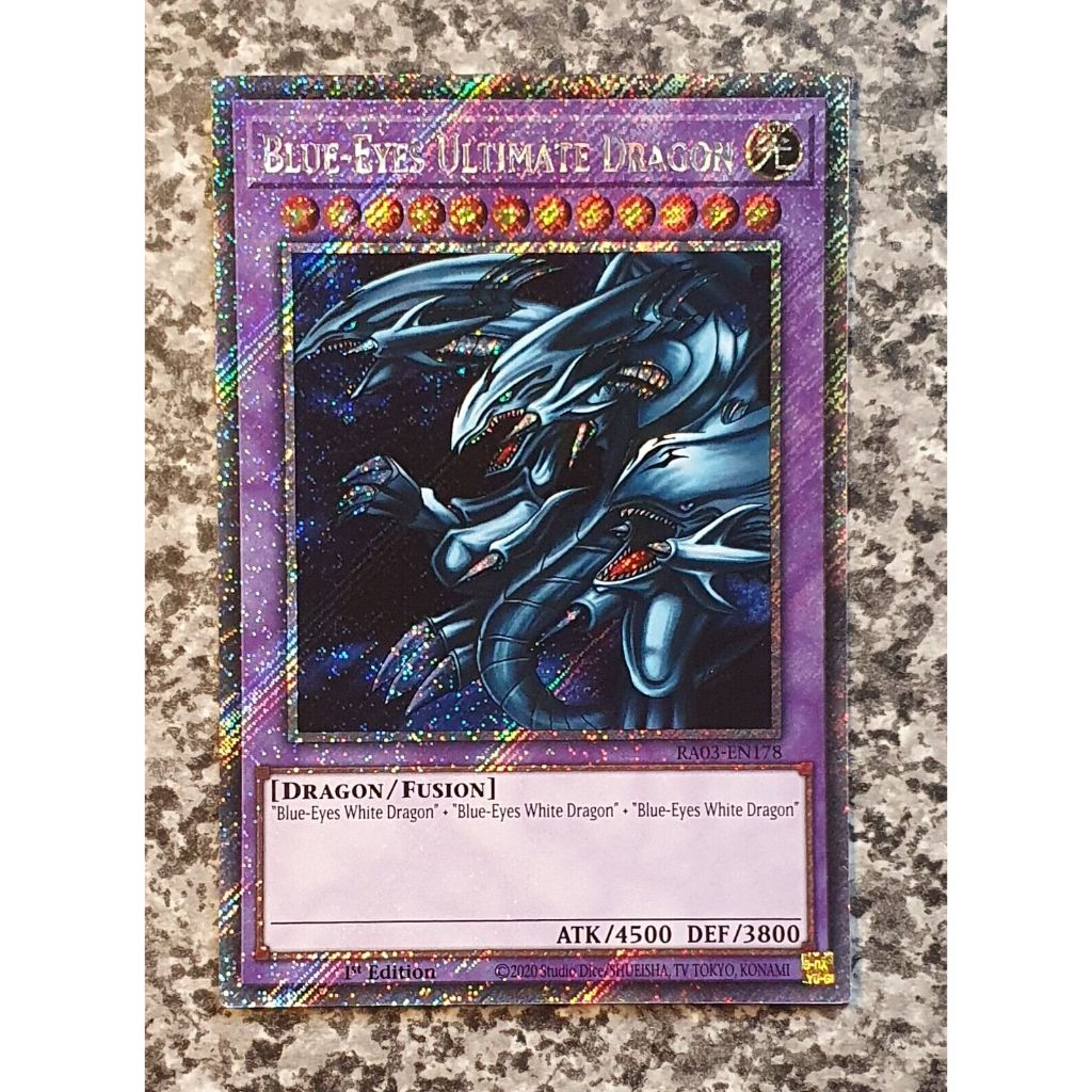 ra03 platinum secret rare Lá bài thẻ Yugioh Blue Eyes Ultimate Dragon ...
