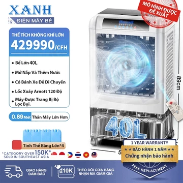 LENODI Quạt làm mát thương mại gia dụng quạt làm mát quạt điều hòa không khí 3 mức điều chỉnh làm lạnh