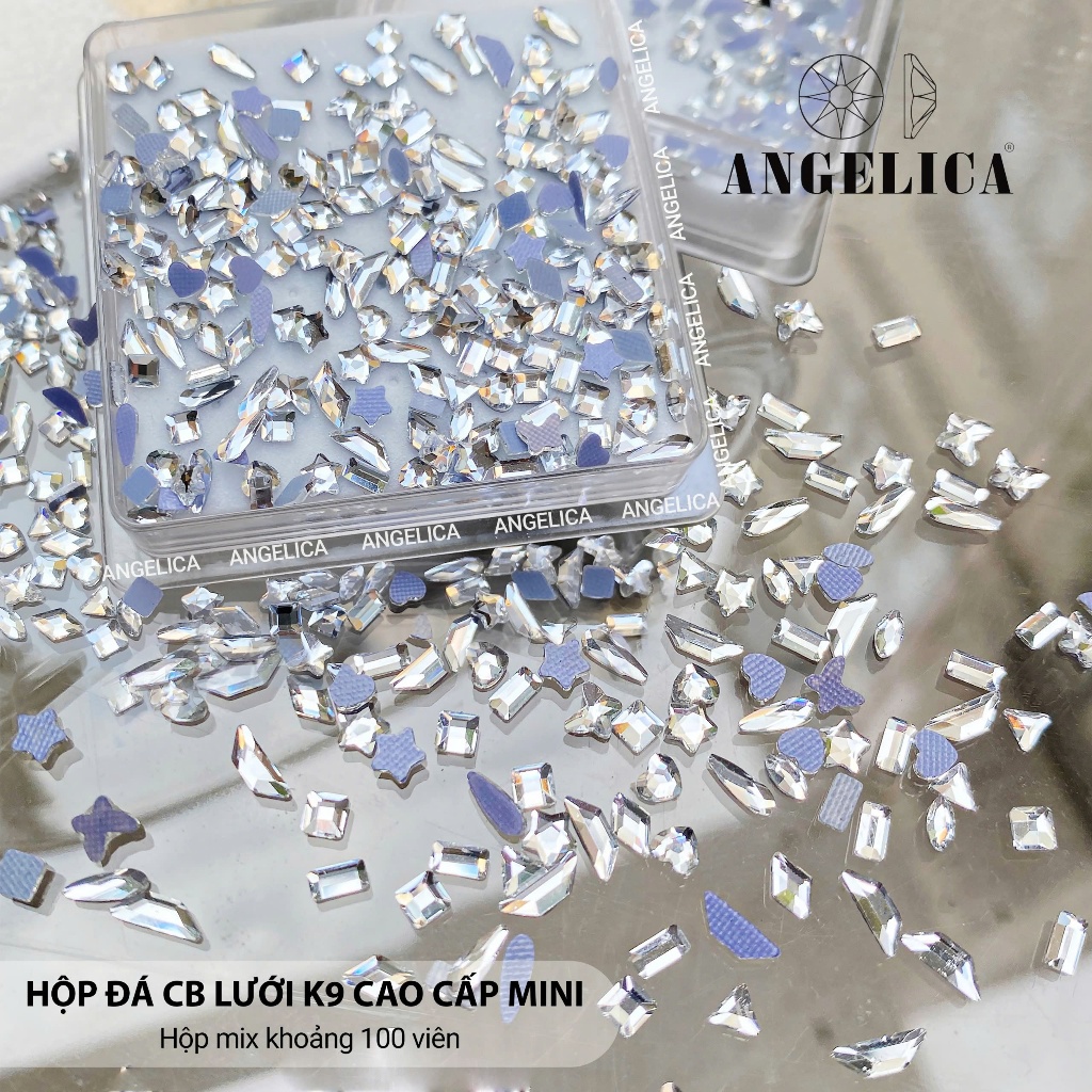 Set Đá Chân Bằng Lưới K9 ( 2 - 4mm )Cao Cấp Mini Mix Hình Siêu Đẹp-Trang Trí Nail ANGELICA HCBLMN-01