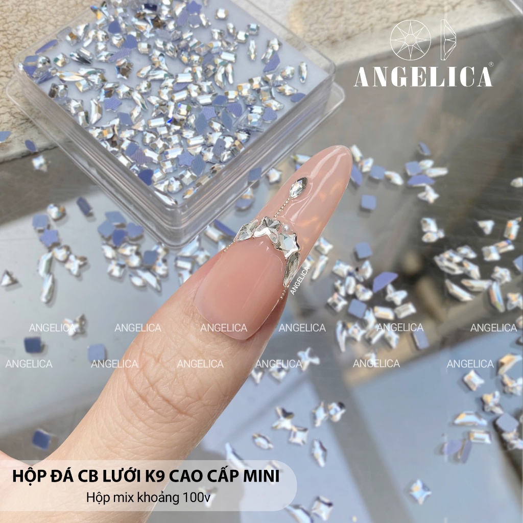Set Đá Chân Bằng Lưới K9 ( 2 - 4mm )Cao Cấp Mini Mix Hình Siêu Đẹp-Trang Trí Nail ANGELICA HCBLMN-01