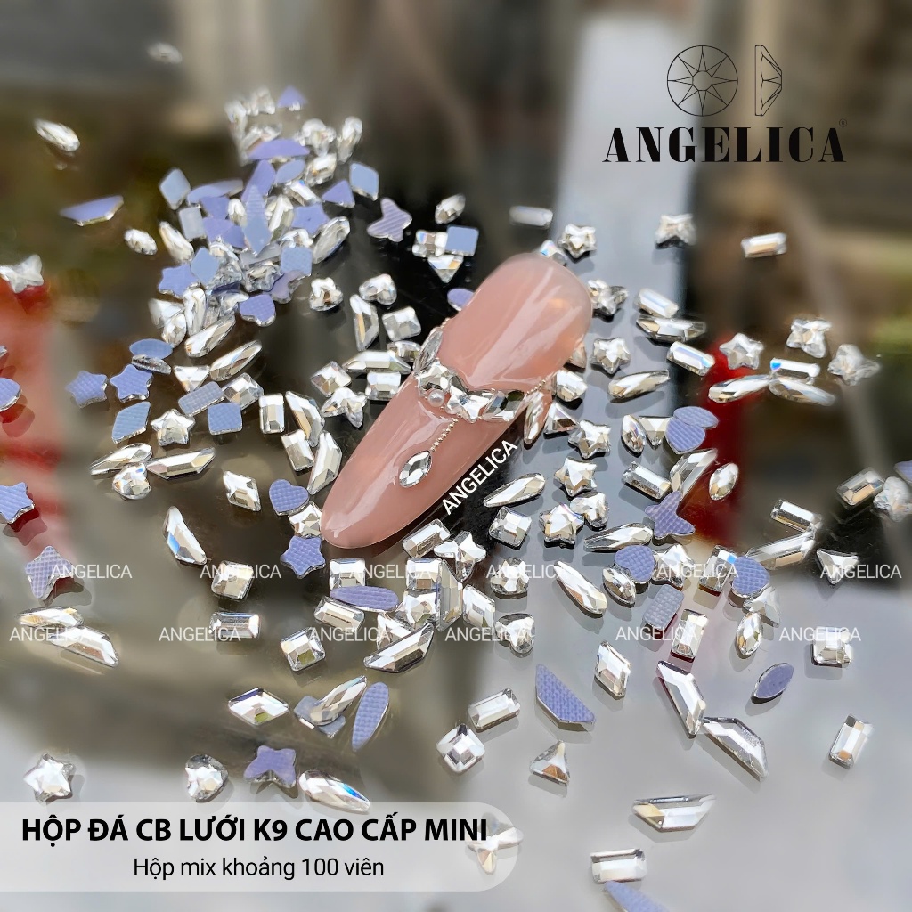 Set Đá Chân Bằng Lưới K9 ( 2 - 4mm )Cao Cấp Mini Mix Hình Siêu Đẹp-Trang Trí Nail ANGELICA HCBLMN-01