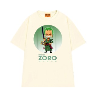 Áo Thun NGỐ TEE One Piece - Zoro Chibi, Áo Thun Nam Nữ Tay Lỡ Chất Vải Cotton Thoáng Mát Mềm Mịn
