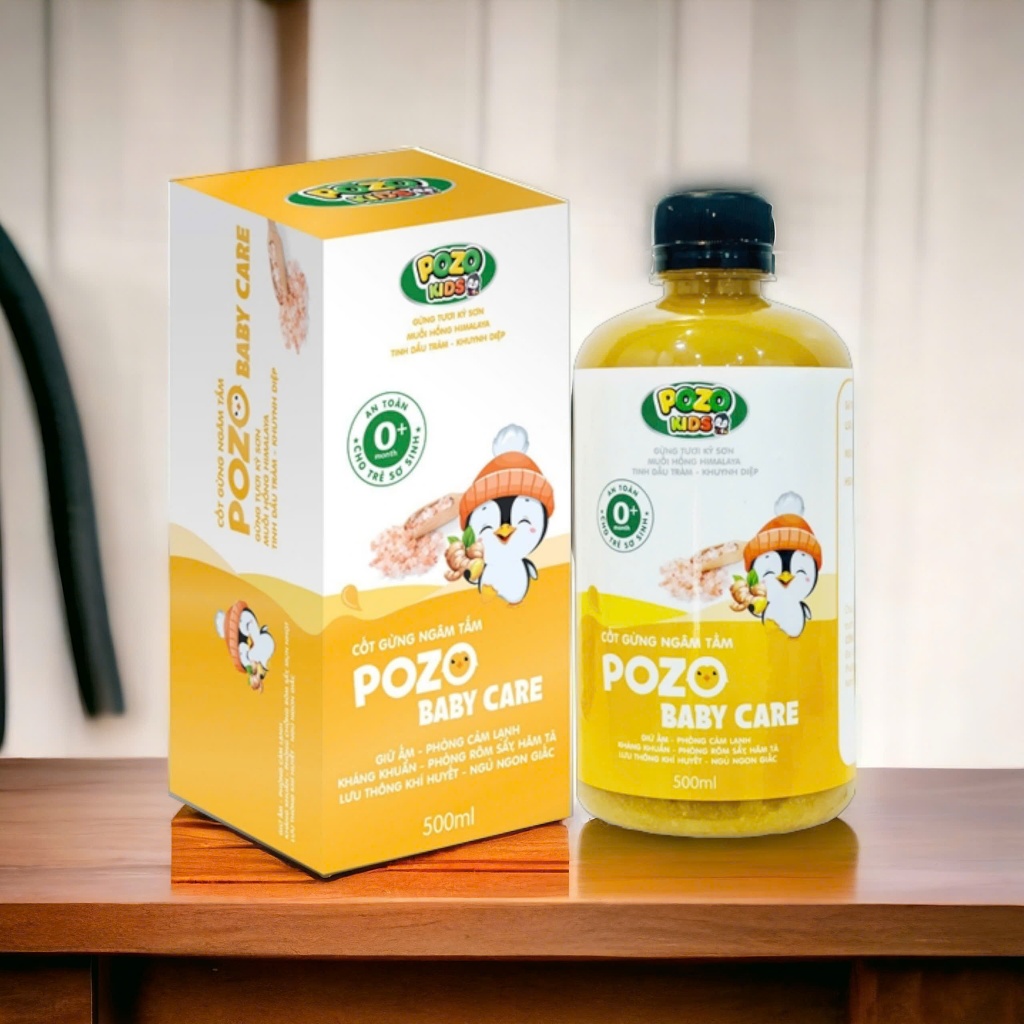 Ảnh Nước Cốt Gừng Và Sáp Giữ Ấm Pozokids Hỗ Trợ Trẻ Ngủ Ngon Giấc, Giữ Ấm, Phòng Cảm Lạnh, Cảm CúmN DATE MỚI 1