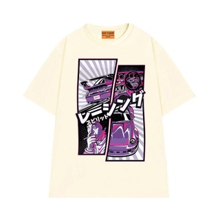 Áo Thun Unisex Cổ Tròn NGỐ TEE Porsche RWB 993 Tokyo Drift Vải Cotton Thoáng Mát Form Rộng