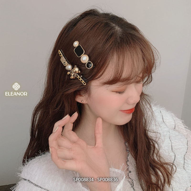 Set kẹp tóc nữ Eleanor Accessories đa dạng kiểu dáng phụ kiện tóc hàn quốc set kẹp tóc mái 8833