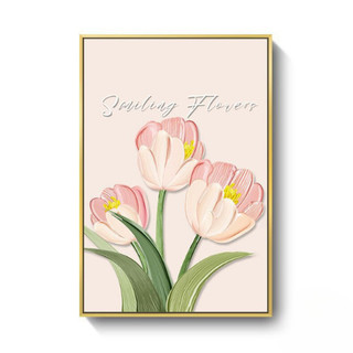 Set 5 Tranh Canvas Treo Tường Hoa Tulip BH23 - Tranh Trang Trí Phòng Khách, Bàn Làm Việc, Quán Cafe