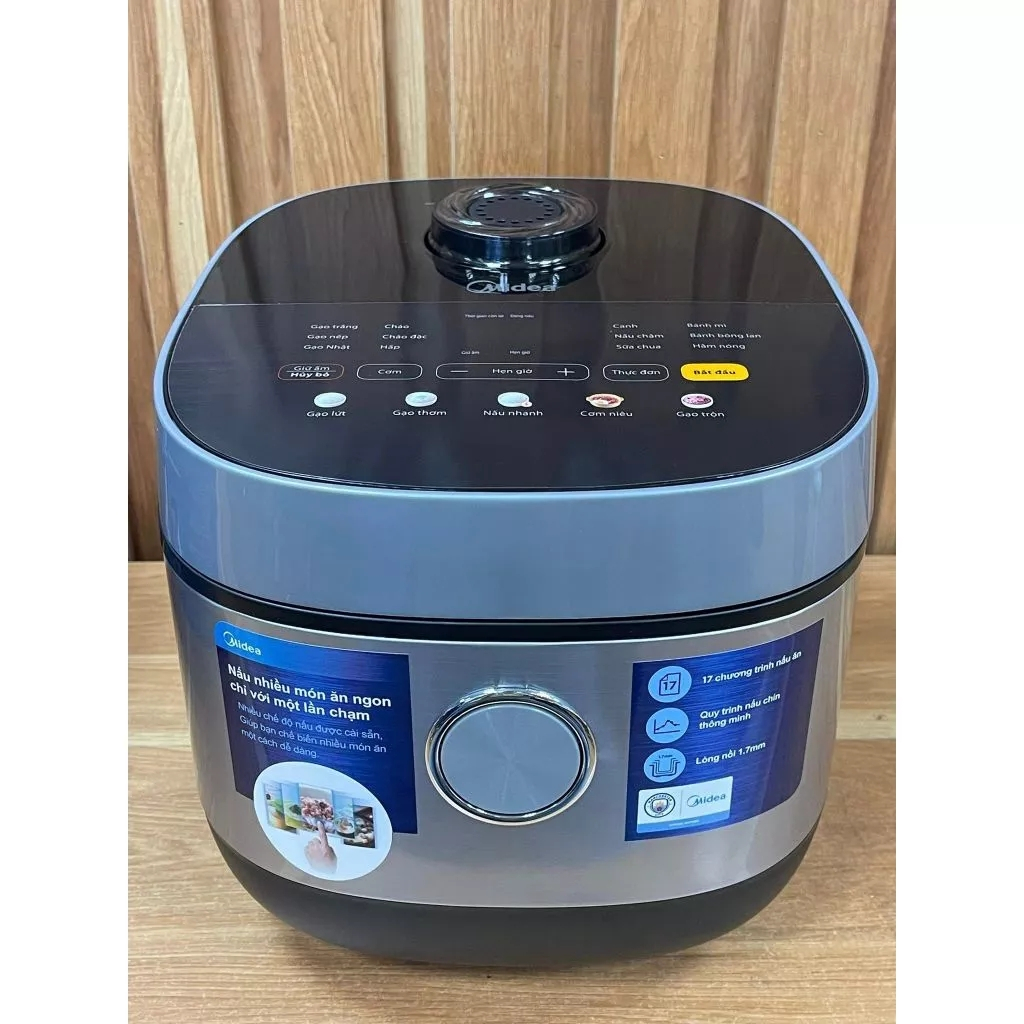 Nồi Cơm Điện Tử Midea MB-FS5025 Có Dung Tích 1.8 Lít, Công Suất 760W, Nhiều Chức Năng Tiện Lợi
