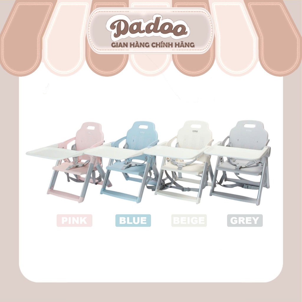 [ DADOO x TOBE] Bàn Ghế Ăn Dặm Molly Gấp Gọn Nhẹ Dễ Mang Đi Du Lịch CHO BÉ TỪ 6 THÁNG