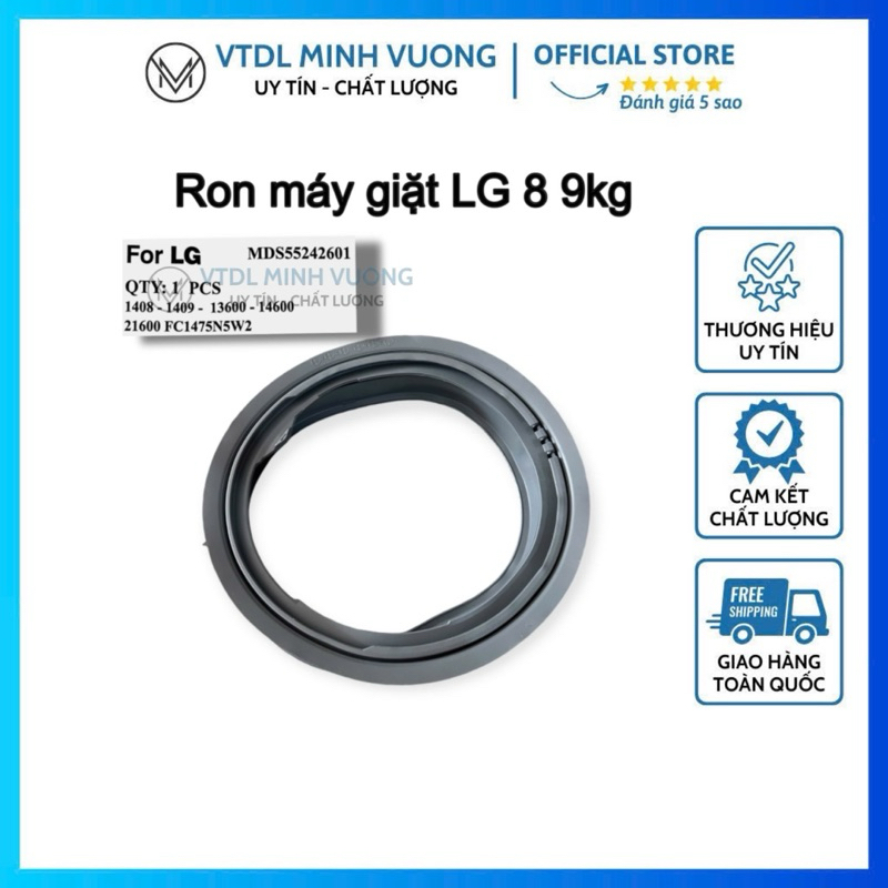 Ron máy giặt LG, Zoang/ gioang MÁY GIẶT LG CỬA NGANG 8-9KG
