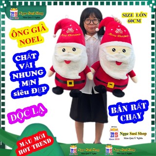 Thú Bông ÔNG GIÀ NOEL Mẫu Mới Chất Nhung Mịn - Gấu Bông Thú Nhồi Bông Đồ Chơi Doll Toy Ngọc Susi