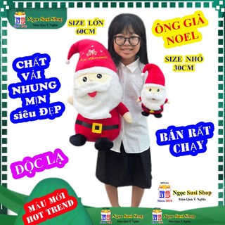 Thú Bông ÔNG GIÀ NOEL Mẫu Mới Chất Nhung Mịn - Gấu Bông Thú Nhồi Bông Đồ Chơi Doll Toy Ngọc Susi