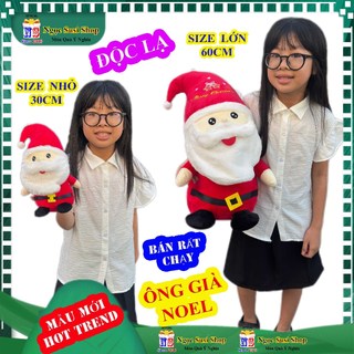 Thú Nhồi Bông ÔNG GIÀ NOEL Mẫu Mới Chất Nhung Mịn - Gấu Bông Thú Bông Đồ Chơi Doll Toy Ngọc Susi