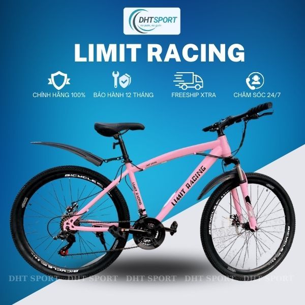 XE ĐẠP THỂ THAO NGƯỜI LỚN LIMIT RACING 26 INCH MÀU HỒNG SIÊU XINH PHUỘC ...